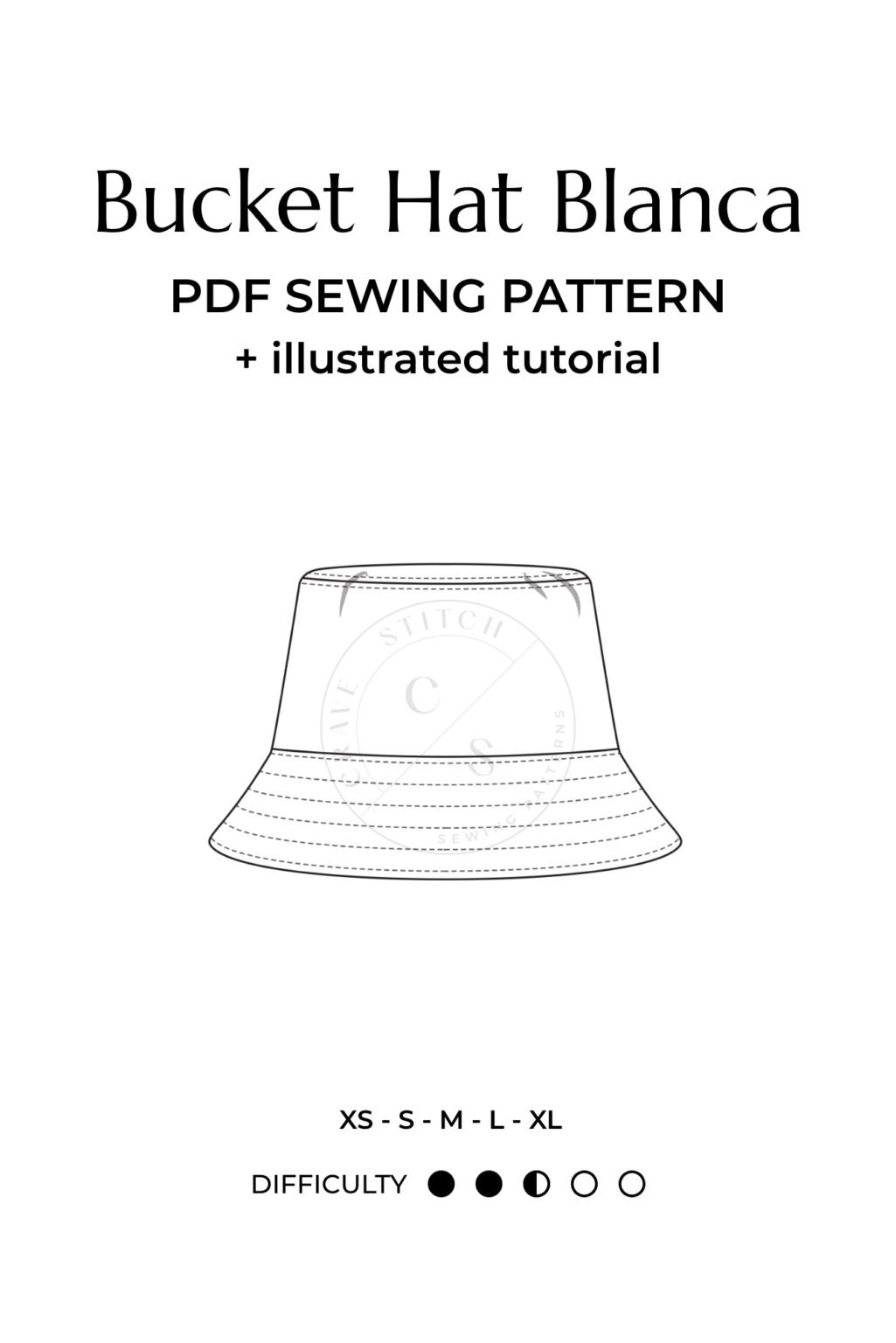 Summer Hat Sewing Pattern BLANCA Indie Designer Sewing Patterns For